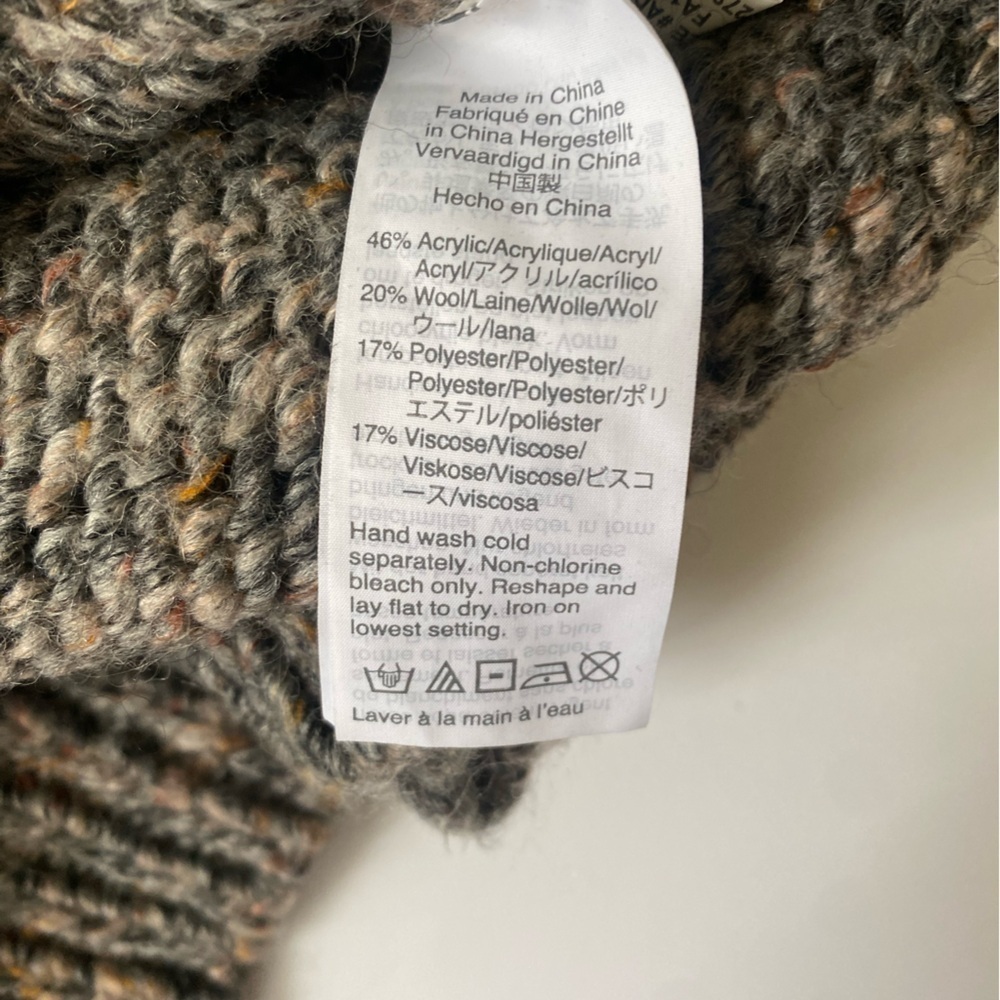 Madewell pointelle bubble sleeve pullover L - Picture 4 of 8